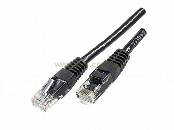 Patchcord przewód kabel UTP kat. 6e 20m czarny wtyk - wtyk