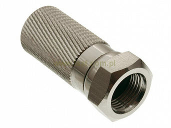 Wtyk F na kabel RG11 nakręcany 9.7mm Cu