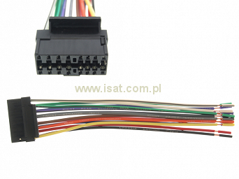 Złącze do Kenwood KRC-256 czarna 16pin-ISO-KK256