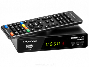 Tuner dekoder DVB-T2 Kruger&Matz H.265 HEVC KM0550A