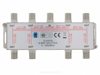 Rozgałęźnik splitter RTV-SAT ośmiokrotny STV-1788DC