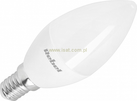 Żarówka LED świeca o mocy 8W E14 światło ciepłe białe