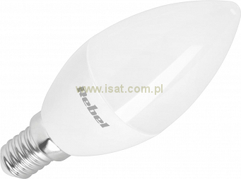 Żarówka LED świeca o mocy 8W E14 światło ciepłe białe