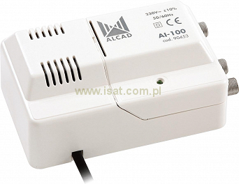 Wzmacniacz antenowy DVB-T2 Alcad AI-100 2 TV z regulacją