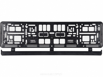 Ramka z tworzywa pod tablicę rejestracyjną samochodu, czarna
