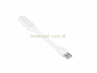 Lampka 6 Led USB biała