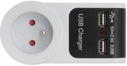 gniazdo GB101 2xUSB