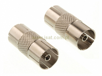 Łącznik antenowy GIEC-GIEC metal, dwustronne gniazdo antenowe