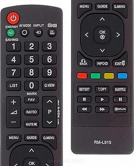 Pilot uniwersalny do telewizorów marki LG model RM-L915