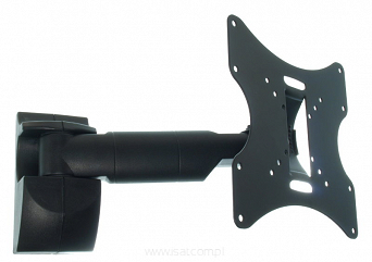 Uchwyt do tv obrotowy, 23-43" do telewizora LCD, LED, plazmy, wieszak regulowany,  czarny