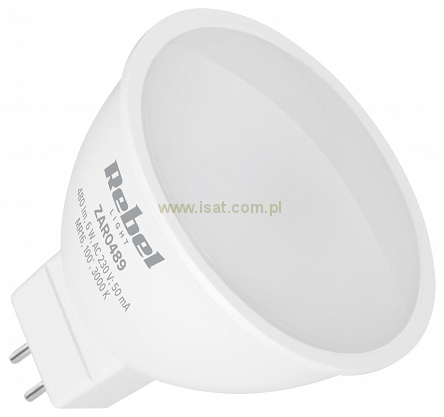 Lampa LED o mocy 6W trzonek MR16 540lm 3000K zasilanie 230V