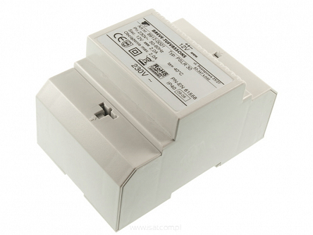 zasilacz transformatorowy PSLR 30/12V DC 2A na szynę