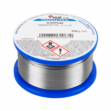 Cyna 1,0mm/250g Sn60Pb40 Cynel