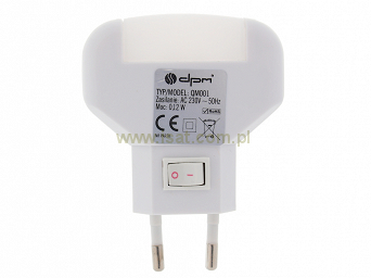 Lampka nocna QM001W LED biały
