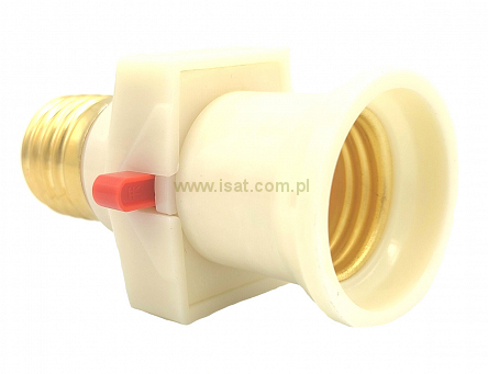 Adapter rozgałęźnik żarówki E27 (złodziejka)