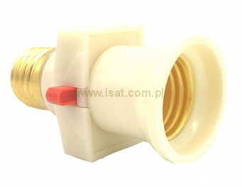 Adapter rozgałęźnik żarówki E27 (złodziejka)