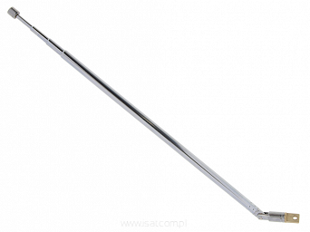 Antena radiowa teleskopowa N158, metalowa o długości 61,5cm 