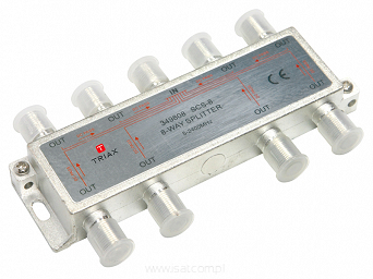 Rozgałęźnik RTV-SAT Triax SCS-8 obsługa konwerterów Unicable 5-2400MHz DC pass