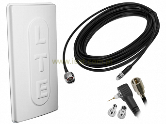 Zestaw antena panelowa LTE 17dBi 1700-2100Mhz z przewodem 10m TWIX