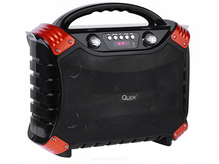 przenośny zestaw głośnikowy Quer 30W z funkcją MP3, Bluetooth, FM i Karaoke