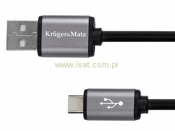 Kabel USB 2.0 wtyk A - wtyk typu C 1,8m K&M