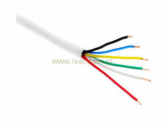 Kabel alarmowy domofonowy YTLY 6*0,5mm2 Cu Alarm-flex 100mb