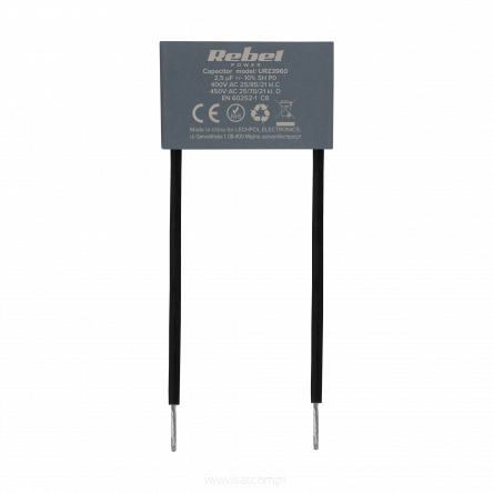 Kondensator rozruchowy MKSP-8 o pojemności 2,5uF 450V do silników jednofazowych