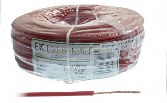 Przewód elektryczny LgY 1x1,5 czerwony