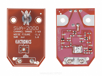 Przedwzmacniacz antenowy DVB-T SWA-2000 88-854MHz 34dB k. 1-68 FM / VHF / UHF