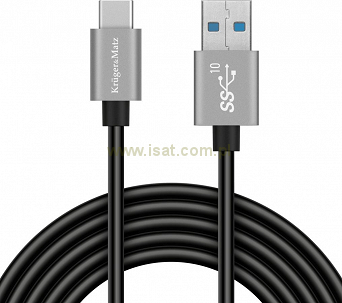 Kabel USB - USB C 10Gbps 15W 0,5m KrugerMatz
