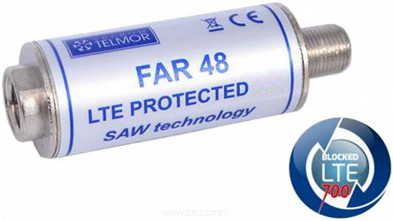 Telmor FAR 48 filtr 5G LTE protected Saw Technology dolnoprzepustowy