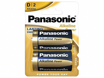 Baterie D (R20) alkaliczne Panasonic Bronze blister 2szt