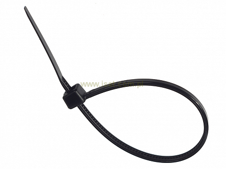 Opaska zaciskowa o długości 20cm czarna 100sztuk szerokość 4,8mm