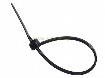 Opaska zaciskowa o długości 20cm czarna 100sztuk szerokość 4,8mm