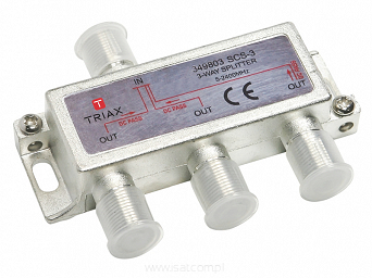 Rozgałęźnik RTV-SAT Triax SCS-3 obsługa konwerterów Unicable 5-2400MHz DC pass