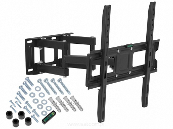 Uchwyt ścienny LCD 23-65" z regulacją, 2 ramiona vesa 400x400 do 35kg