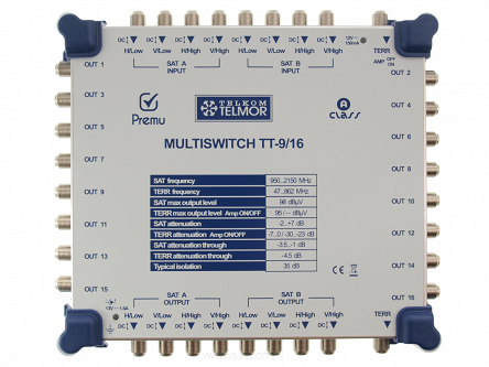 Multiswitch przelotowy TT-9/16 Premu Telkom-Telmor