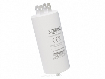 Kondensator 40uF 450V Kemot do silników jednofazowych z konektorami