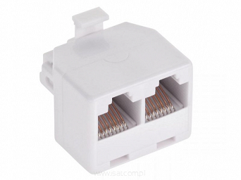 rozgałęźnik komputerowy Wtyk nz 2x Gniazdo RJ45