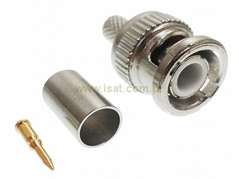 Wtyk BNC zaciskany na kabel RG-58 