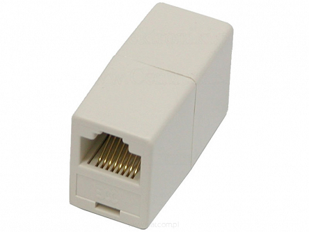 Adapter sieciowy cat.5 2x8p8c RJ45 GN-GN (beczka)