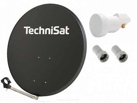Antena satelitarna Technidish 80cm czasza grafit + konwerter i złącza F