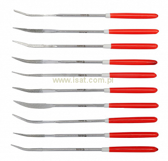 Zestaw pilników diamentowych iglaków YATO YT-6146 3x140x30mm 10 szt.